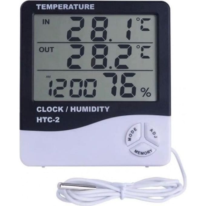 DT04344-Weerstation Digitale binnenthermometer met buitensensor Hygrometer