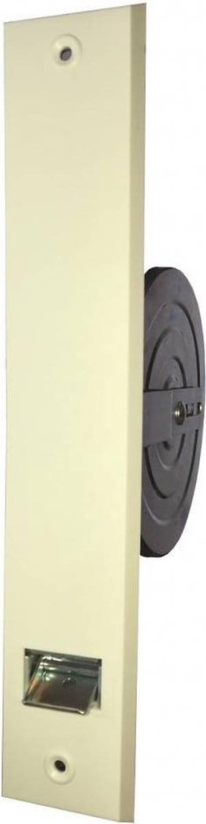 Bandopwinder inbouw, 15 mtr, dekplaat 297x54 mm, kleur wit