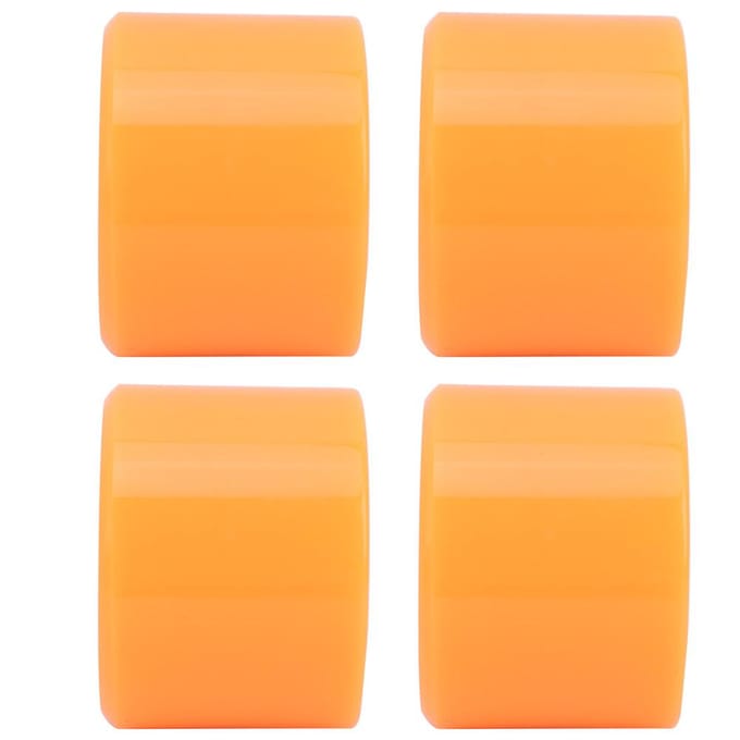 Ensemble 4PCS Roue de Skateboard PU Colorée Haute Élasticité Accessoire pour la Plupart des SkateboardsOrange