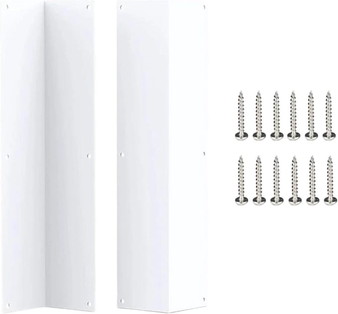 Hoekbescherming Muur - Randbescherming Set - Schade Voorkomen - Schokabsorberend Ontwerp - 2 Stuks - Wit