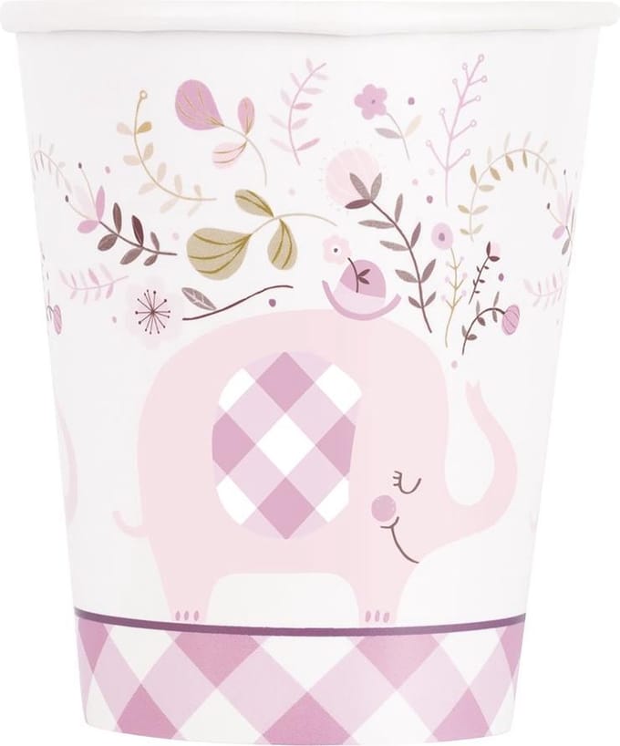 Baby Olifant Bekers Bloemen 266ml 8st