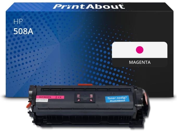 PrintAbout huismerk Toner 508A (CF363A) Magenta Geschikt voor HP