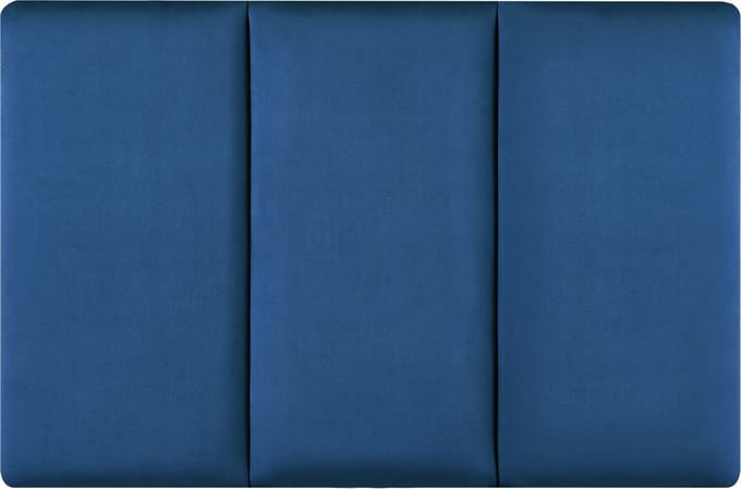 Gestoffeerde wandpanelen Carpino set van 3 fluweel 60x30 cm marineblauw [neu.haus]