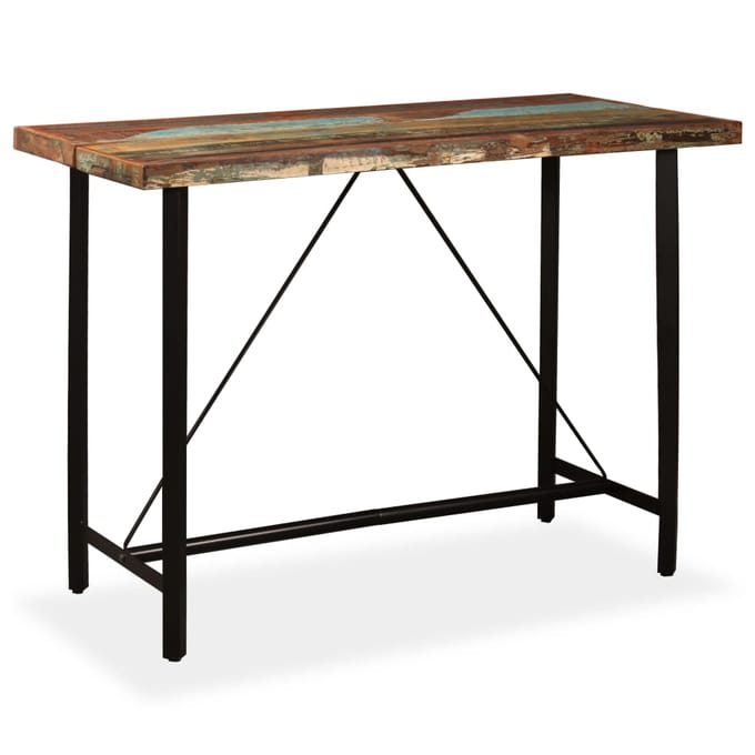 vidaXL - Bartafel - 150x70x107 - cm - massief - gerecycled - hout