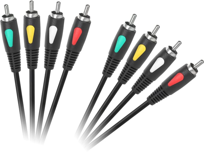 Cabletech Eco-Line - RCA Verbindingskabel - 4RCA naar 4RCA - 3m
