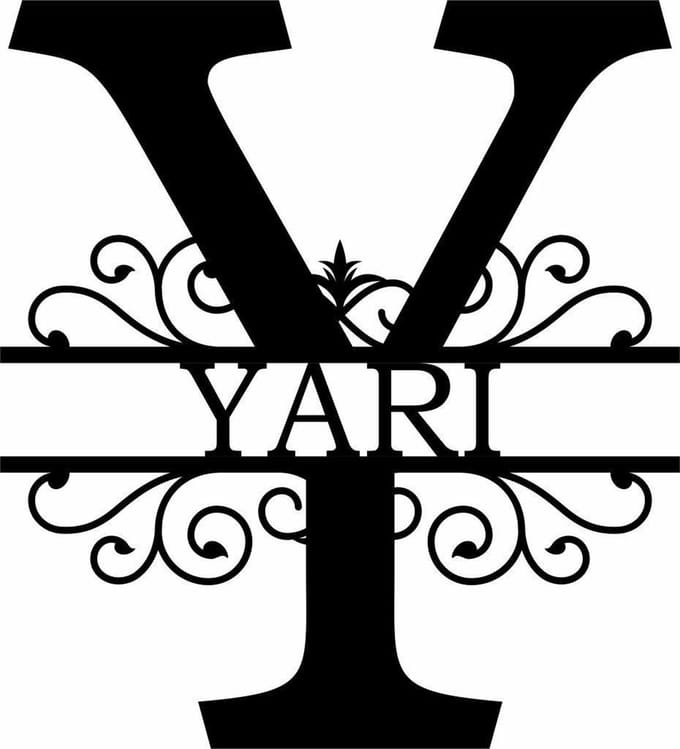 Wanddecoratie | Gepersonaliseerde letters A t/m Z - M (20cm)