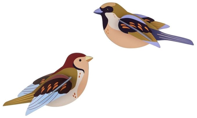 Studio Roof wanddecoratie vogels Sparrows