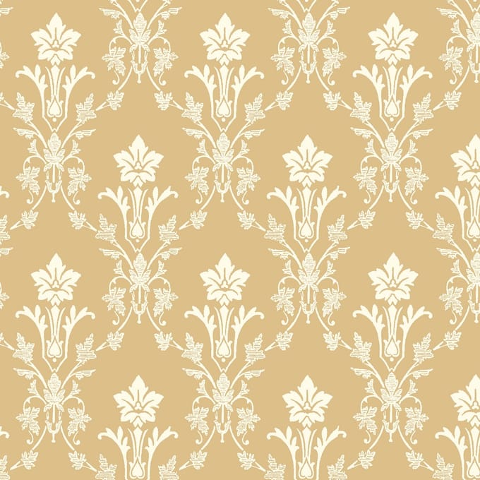 Duro Vliesbehang 677-02 - Blommor & Blad - Klassiek Geel - 53cm x 10.05m
