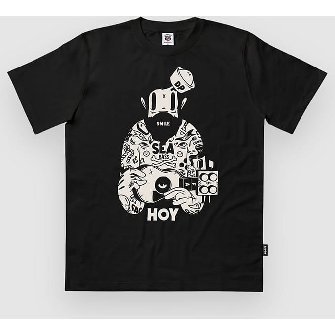 The Dudes Captain Classic Standard T-Shirt zwart