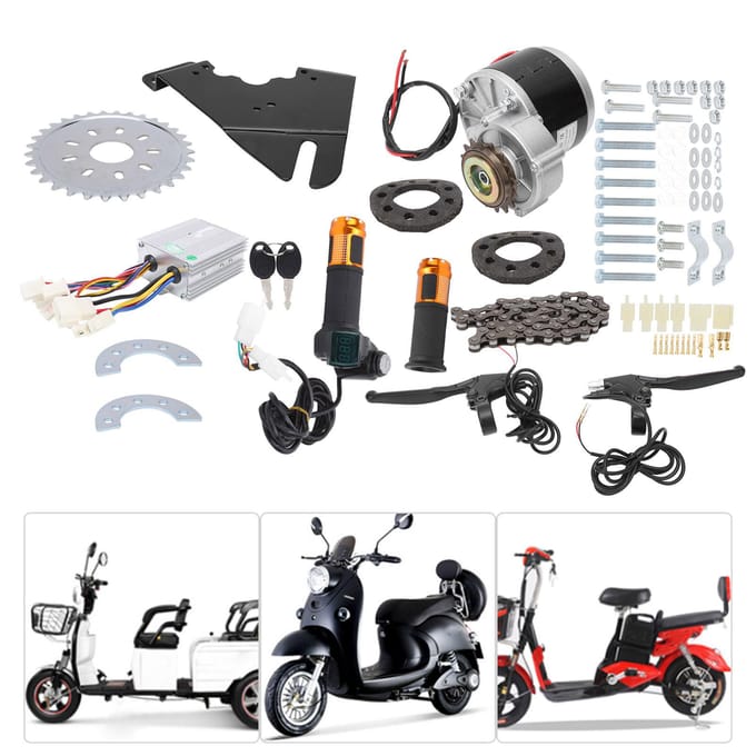 36V 250W Elektromobiel Fiets Ombouw Motor Borstel Controller Kit voor 22?28in Fiets white