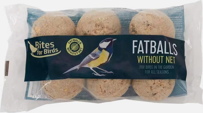 6 Vetbollen voor tuinvogels - Zonder net - 90gram - Vogelvoer