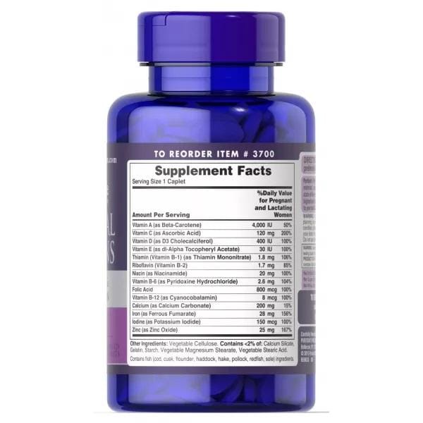 Puritan's Pride - Prenatale Vitamines, 100 Caplets