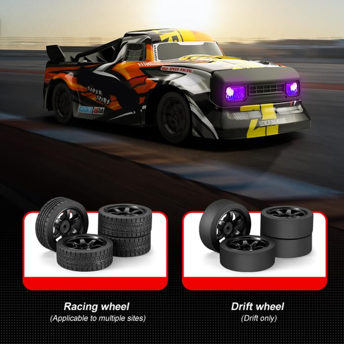 Afstandsbediening Drift Auto Afstandsbediening Auto 2.4GHz 4WD 30km/h Hoge Snelheid Afstandsbediening Raceauto 2 battery blauw