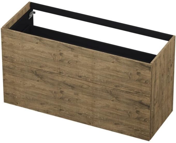 INK - Onderkast 2 Laden Push To Open 65cm Hout Decor - 1200x450x650 Mm - Naturel Eiken