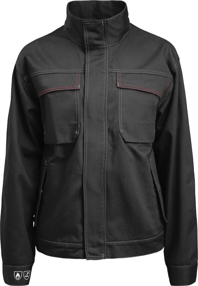 Jobman 1092 Jacket Flame Retardant 65109214 - Zwart - L