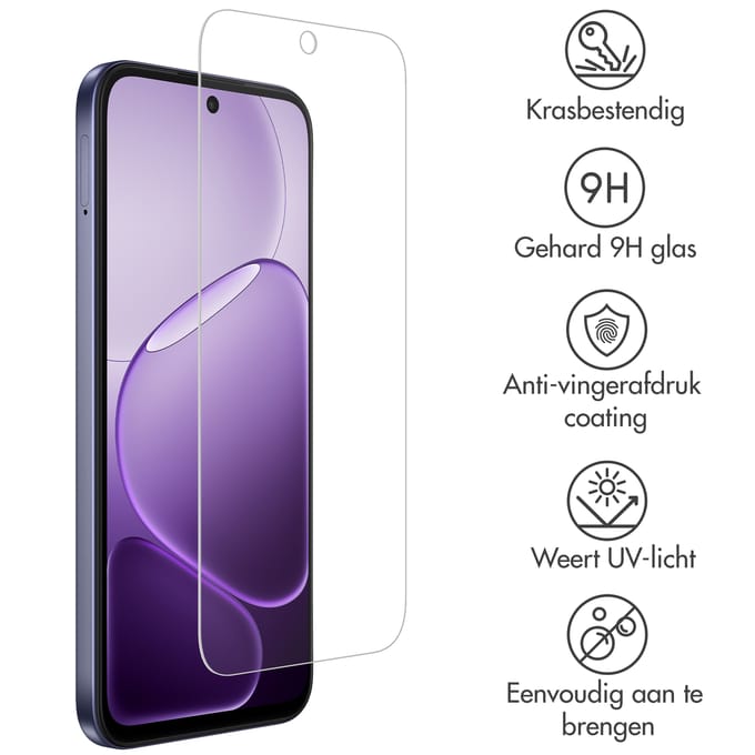 Accezz Screen Protector - Geschikt voor Oppo A6 (5G) - Gehard Glas Screenprotector