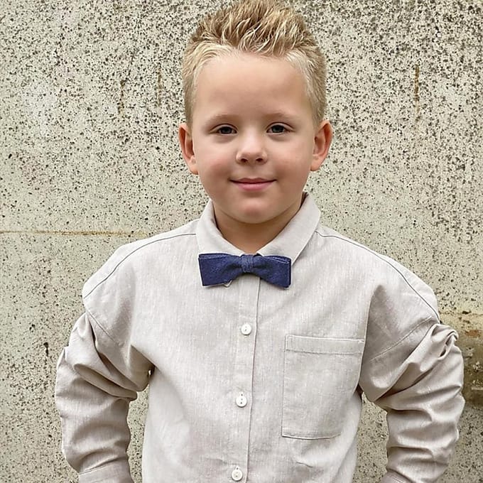 Sir Redman - Strikken - denim kinderstrik blauw - denimblauw