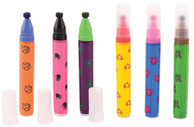 Johntoy Stempelstiften Crea Kids 6 Stuks