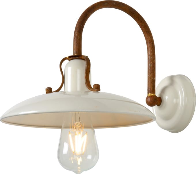 Lucide RÖMER - Wandlamp - 1xE27 - Beige