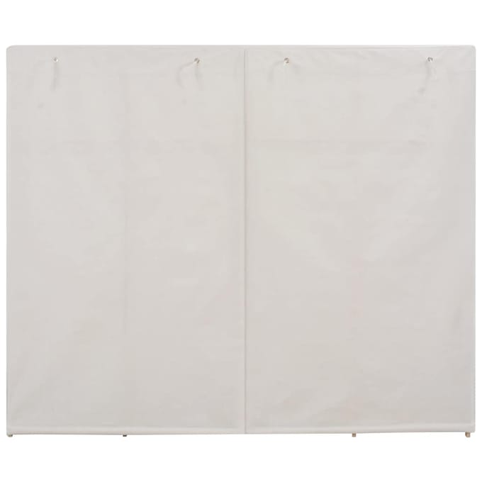 vidaXL - Kledingkast - 200x40x170 - cm - stof - wit
