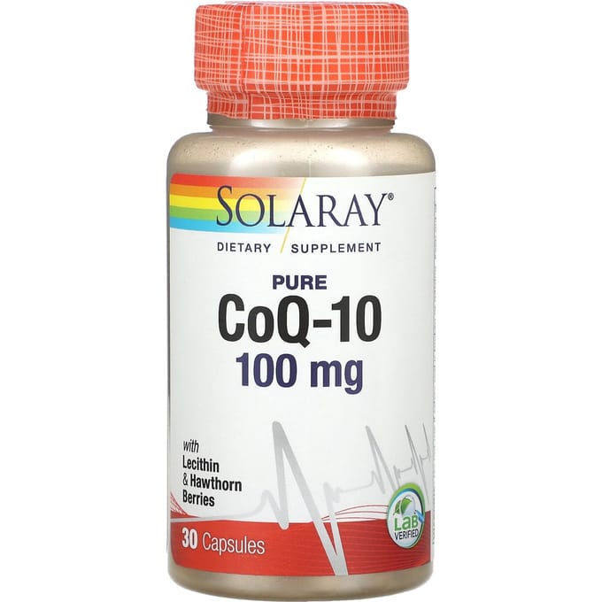 Pure CoQ10, 100 mg, 30 Capsules