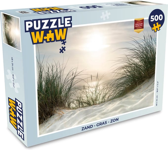 Puzzel Zand - Gras - Zon - Legpuzzel - Puzzel 500 stukjes