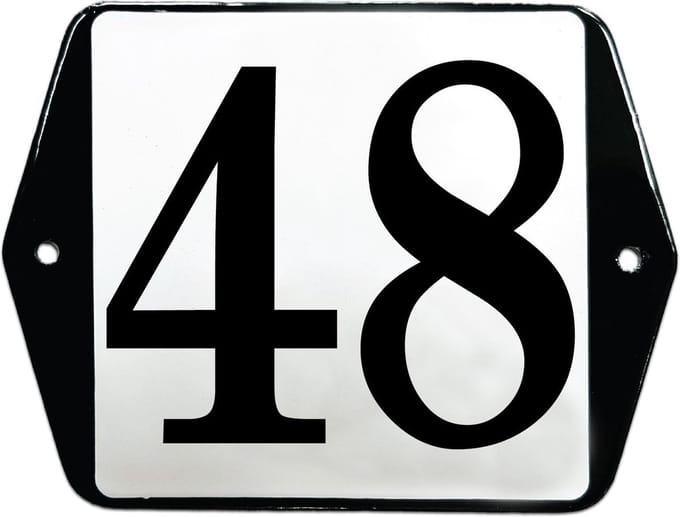 Emaille huisummer model oor - 48