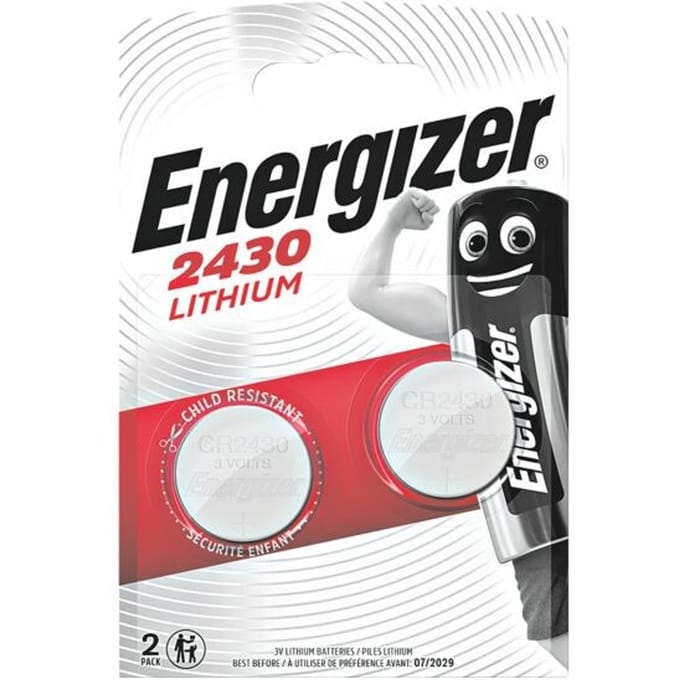 Batterij Energizer knoopcel 2x CR2430 lithium