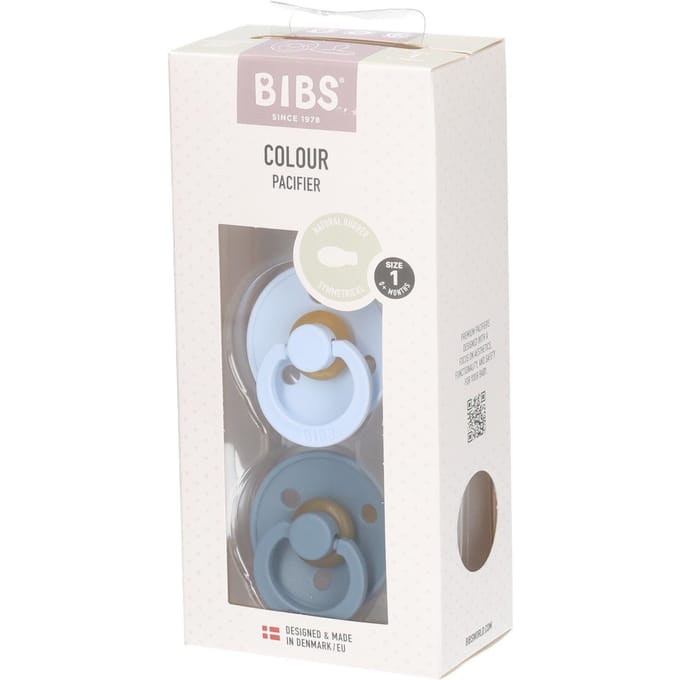 Bibs fopspeen Symmetric size 1 Blue unisex