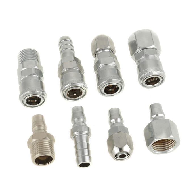 8PCS BSP 12  Pneumatische Luchtslang Snelkoppeling Stekker Socket Connector Set