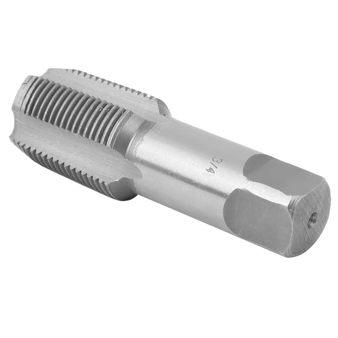 Draadreparatie Machine Tap Zilver Hoge Snelheid Staal Hand Tappen Onderhoudsgereedschap 34In gray