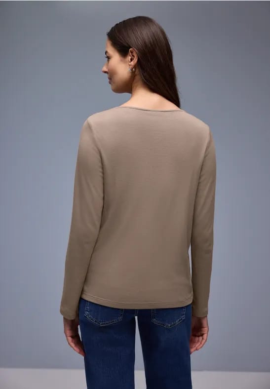 Shirt in effen kleur