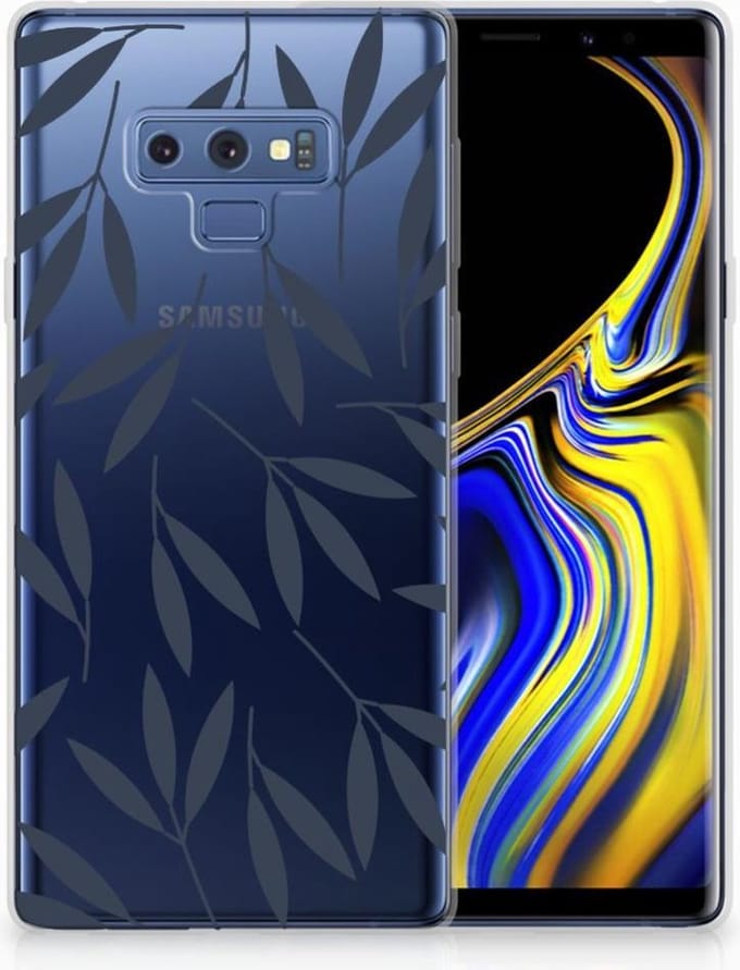 Samsung Galaxy Note 9 TPU Case Leaves Blue