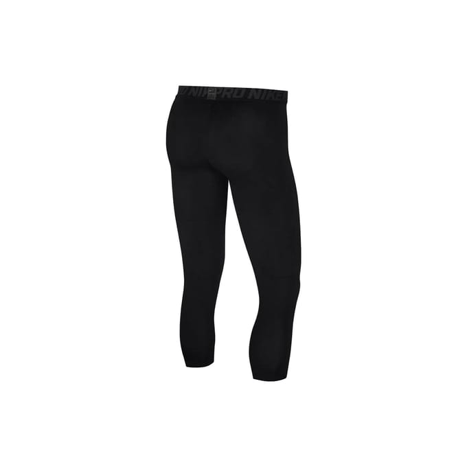 Nike Solid Ademende Compressie Trainingsbroek Heren bottoms Zwart 838056-010 S