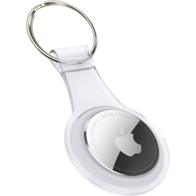 Telefoonglaasje Sleutelhanger - voor Apple AirTag - Siliconen - Clear