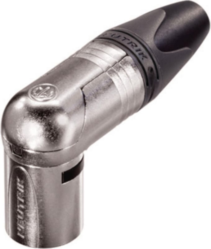 Neutrik NTR-NC5MRX Xlr Cable Plug 90° 5 Cable Plug/angled Xx/rx Soldeer Connecties Nickel-plated