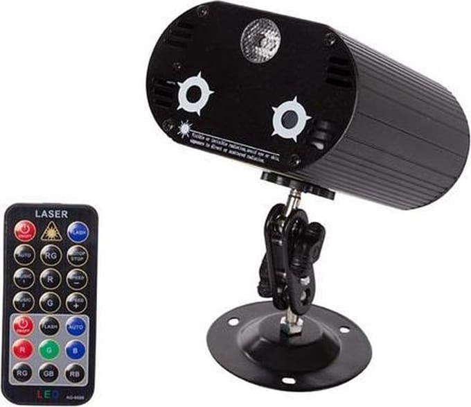 HQ-Power Mini Rg Laserprojector + 3 W-Led