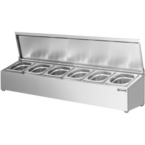 GGM Gastro RVS kruidenrek - 6x GN 1/6 zilver