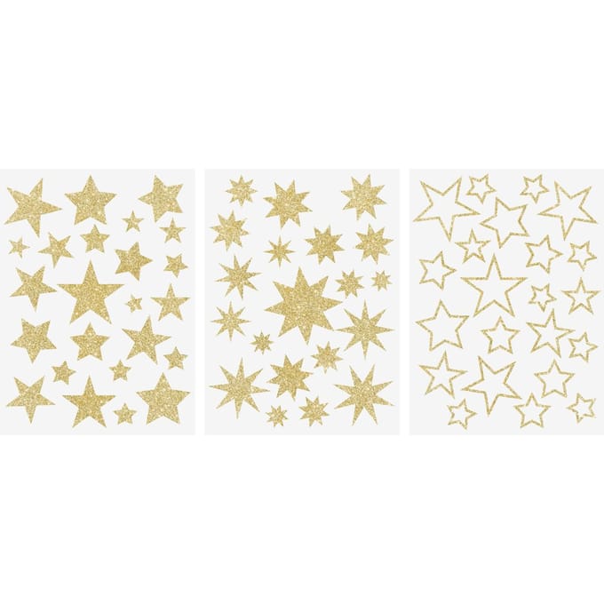 Venstersticker "Sterren Goud"