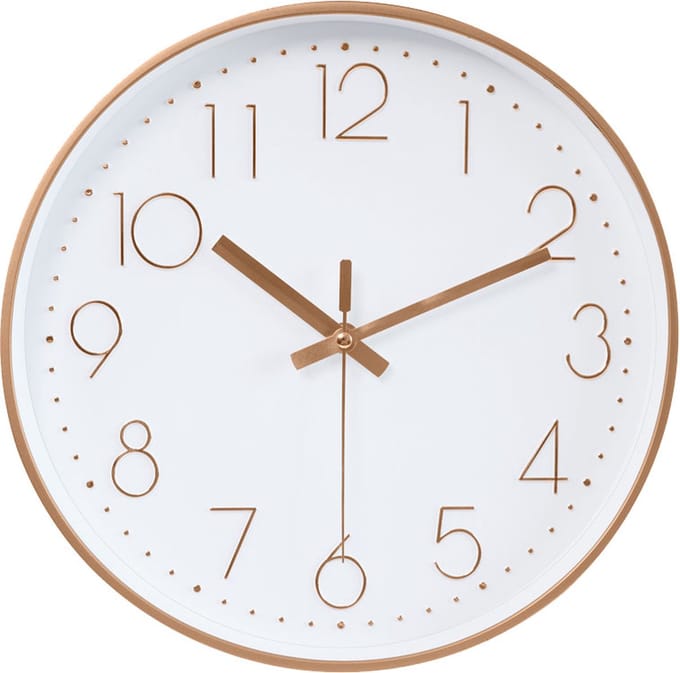 LW Collection keukenklok Nova - Wandklok 30cm - Kleine klok