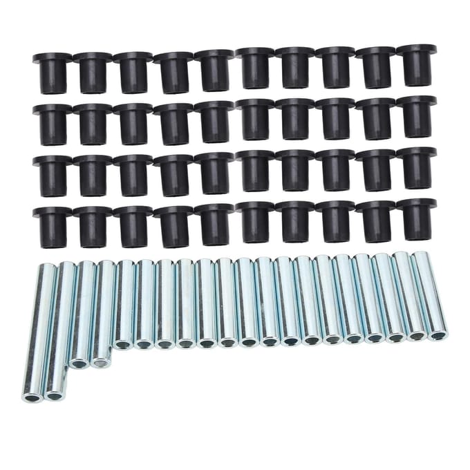 Kit de 60 pièces de bagues de bras de suspension 7501097 Noir Faible usure Remplacement pour Polaris Ranger XP 800 2010‑2014 black