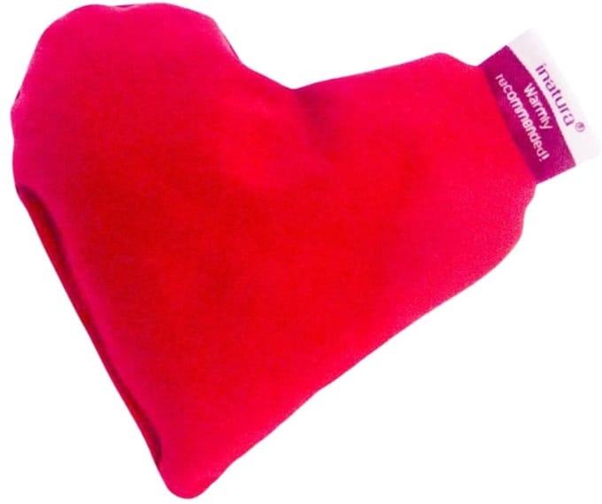 Inatura Little Heart Red Kersenpitkussen - Opwarmbaar - Draagbaar - 3 Stuks