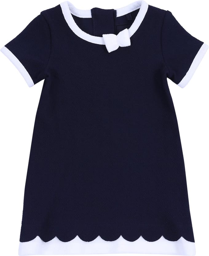 Marineblauwe meisjesjurk