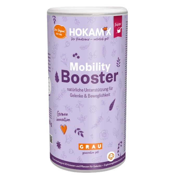 2x750g Mobility Gewricht+ GRAU HOKAMIX Poeder voor Honden