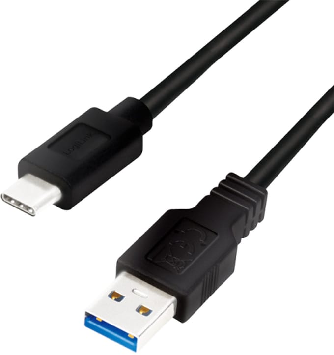 LogiLink USB-kabel USB 3.2 Gen1 (USB 3.0 / USB 3.1 Gen1) USB-A stekker, USB-C stekker 2.00 m CU0170