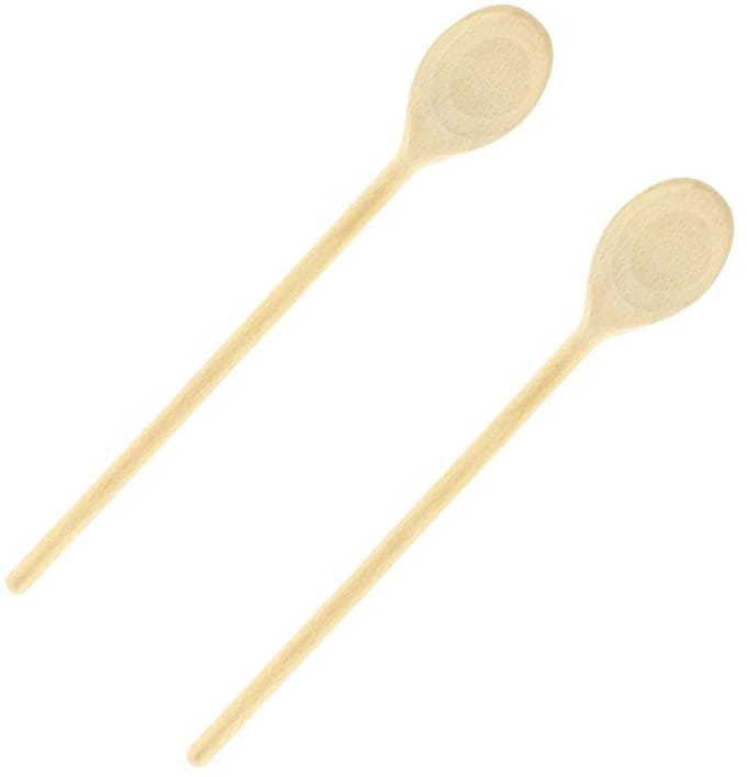 Set van 2 houten keuklepels 30 cm Fackelmann Wood Edition