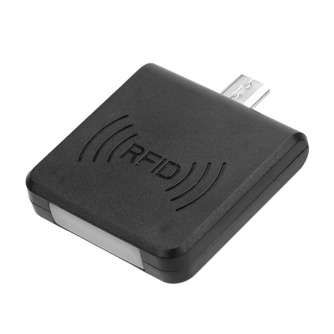 125Khz/134.2Khz Kaartlezer FDX Dierenlabel Lezen Identificatie Micro USB Interface voor Android gray