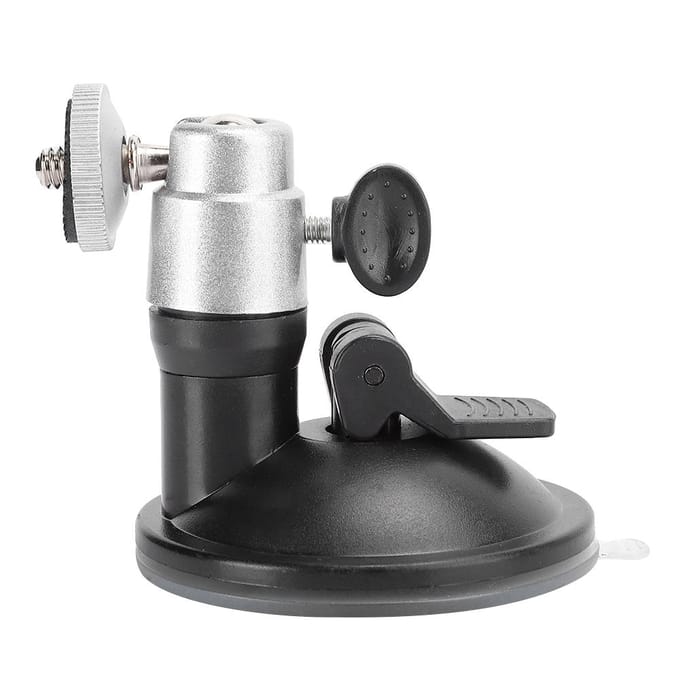 HD 004a Support Argent Noir Alliage d'Aluminium Support Véhicule Ventouse à Vide Support Forte Adsorption(Mèche ) argenté