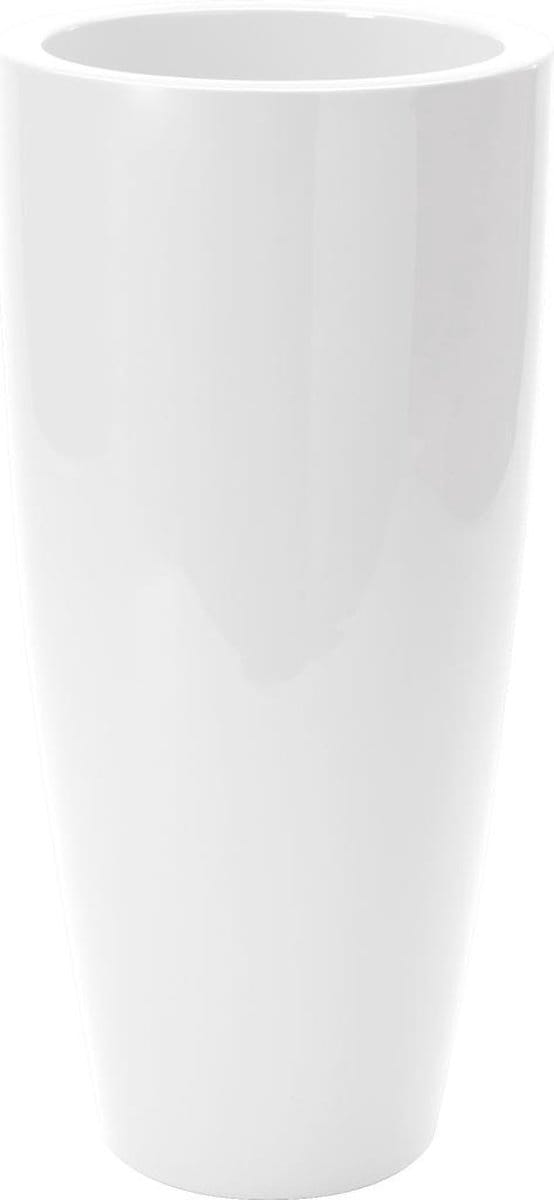 Bloempot Rond Talos Gloss 33cm WIT Nicoli