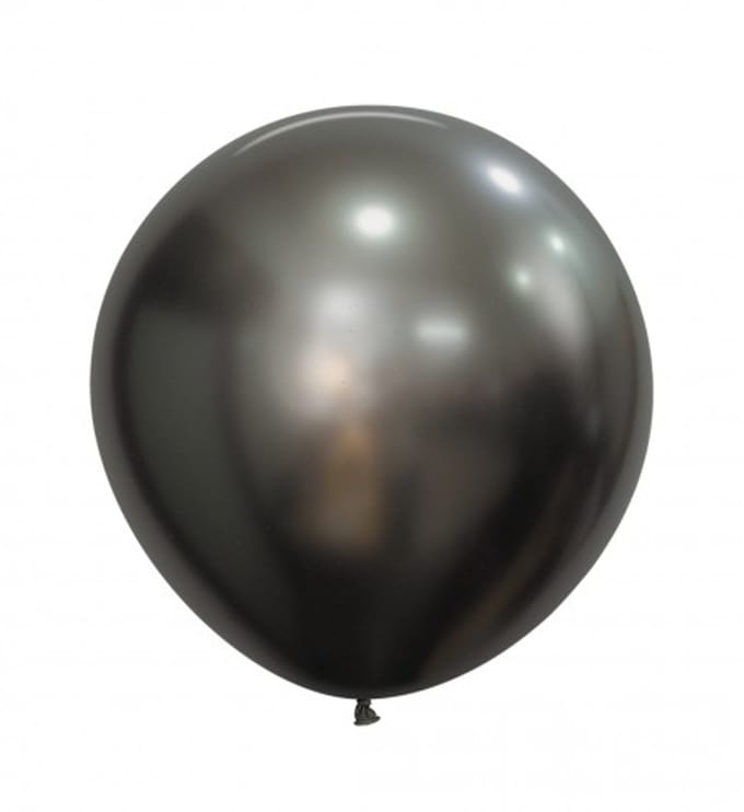 Latex ballon – R24 – Silk Midnight Grey – 880 – 3 Stuks